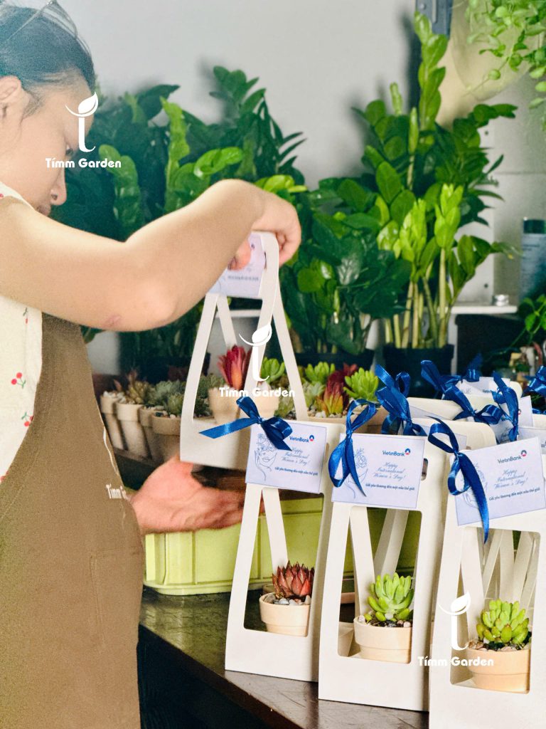 Set sen đá thiết kế riêng theo thương hiệu